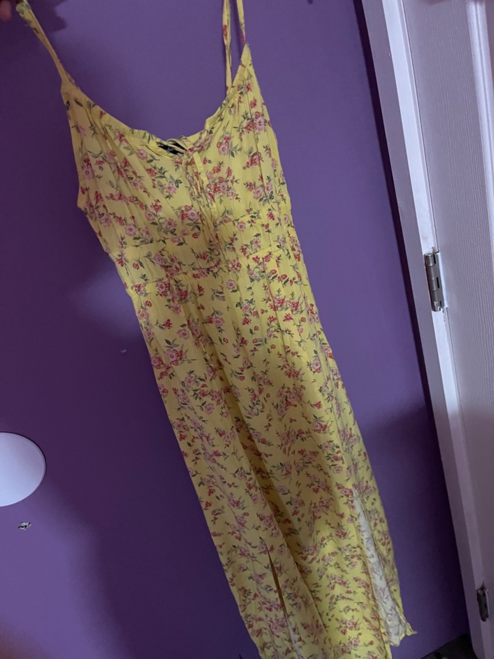 Yellow Floral Maxi Sundress